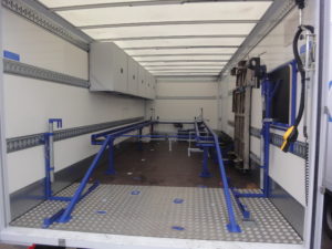 LKW Ladeflächenausbau mit Laufschienensystem